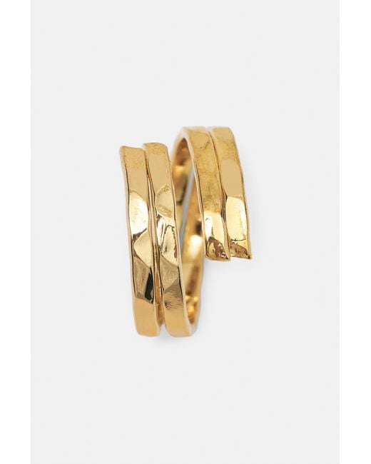 Pull&Bear Metallic 3-Pack Of Rings