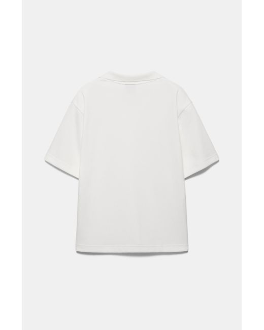Polo Manches Courtes Interlock Pull&Bear pour homme en coloris White
