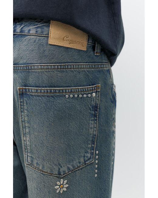 Jeans A Campana Camarón De La Isla di Pull&Bear in Gray da Uomo