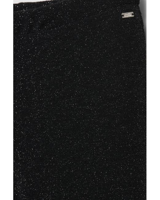 Pull&Bear Black Shimmery Flared Trousers