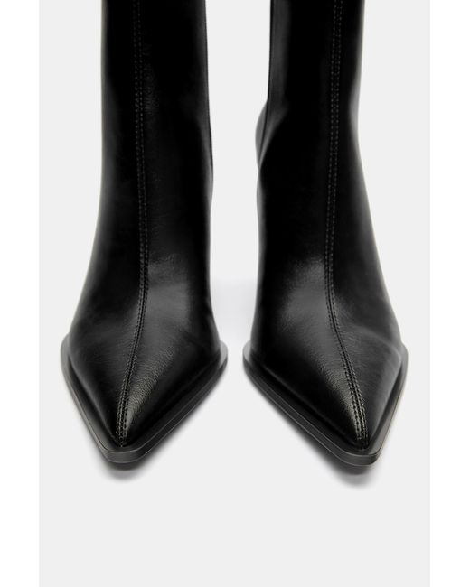 Pull&Bear Natural Stiefeletten Mit Feinem Absatz