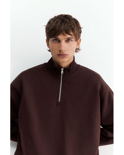 Sweat Col Zippé Pull&Bear pour homme en coloris Red