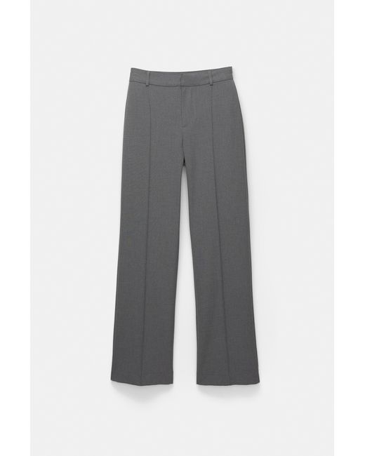 Pull&Bear Blue Smart Trousers With Seam Detail