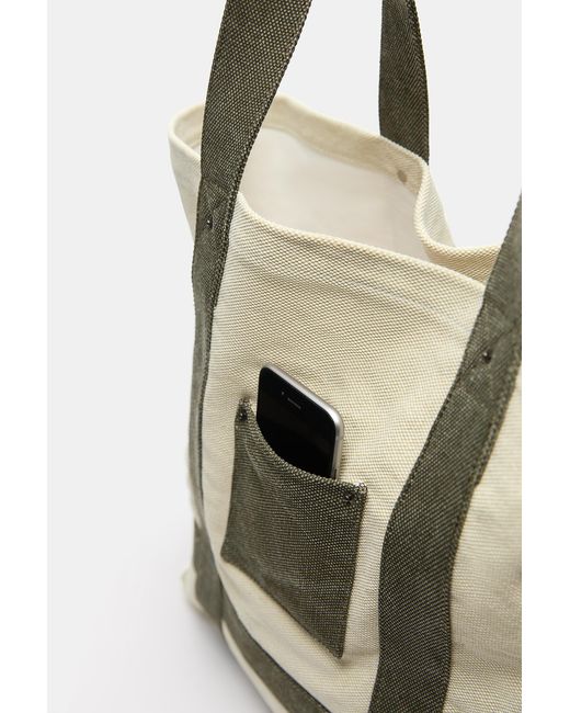 Pull&Bear Shopper Aus Canvas in Black für Herren