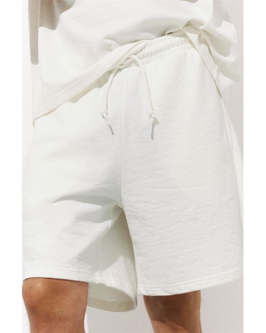 Pull&Bear White Bermuda Short Sweatpants for men