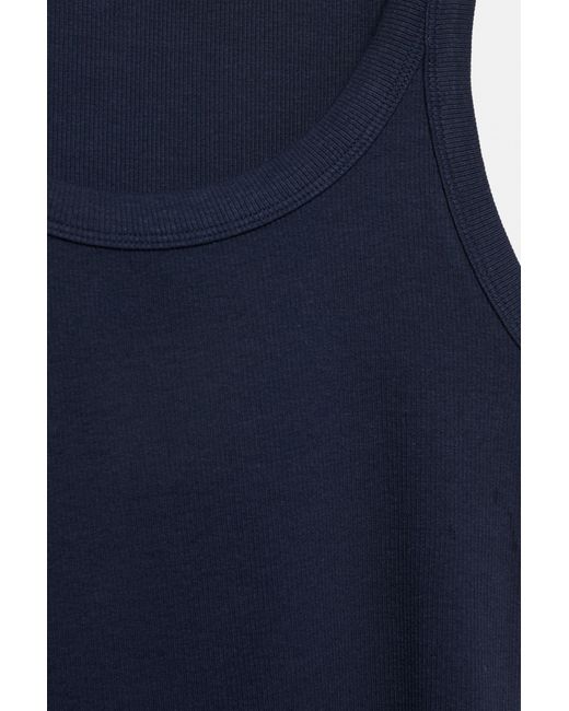 Pull&Bear Basic Tanktop in het Blue