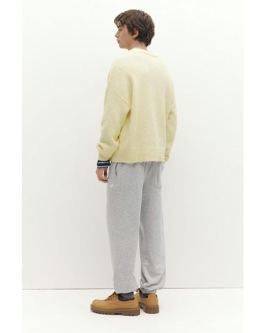 Pull&Bear Gray Stwd Tracksuit Bottoms for men