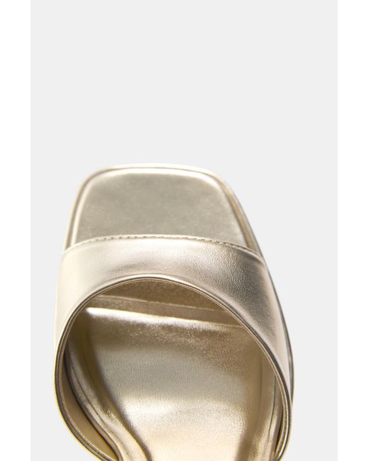 Pull&Bear White Platform High-Heel Sandals