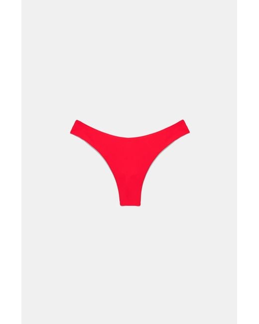 Pull&Bear Red Brazilian Bikini Briefs