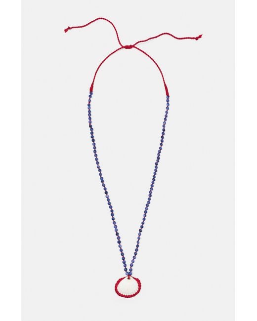 Pull&Bear White Seashell Bead Necklace