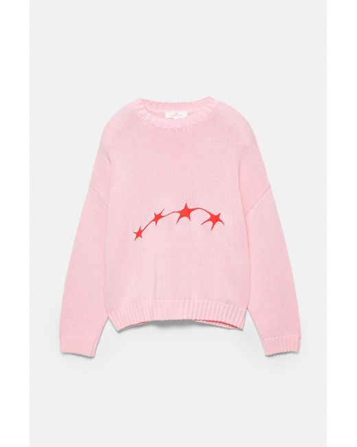 Pull Étoiles Pull&Bear en coloris Pink