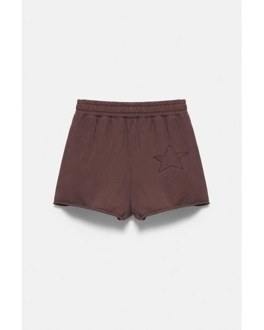 Pull&Bear Stwd Sportshort in het White