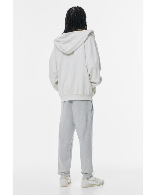 Pull&Bear Interlock Joggingbroek in het White voor heren
