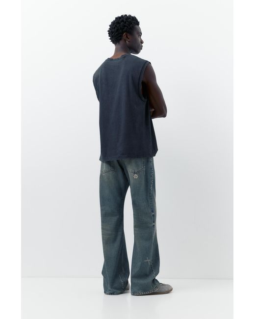 Jeans A Campana Camarón De La Isla di Pull&Bear in Gray da Uomo