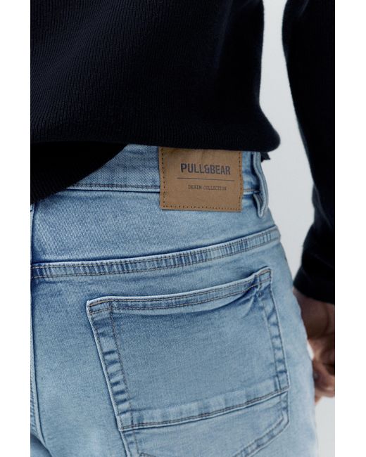 Pull&Bear Basic Skinny Jeans in het Blue voor heren