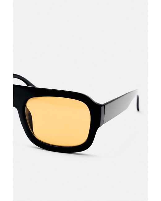 Pull&Bear Black Quadratische Sonnenbrille