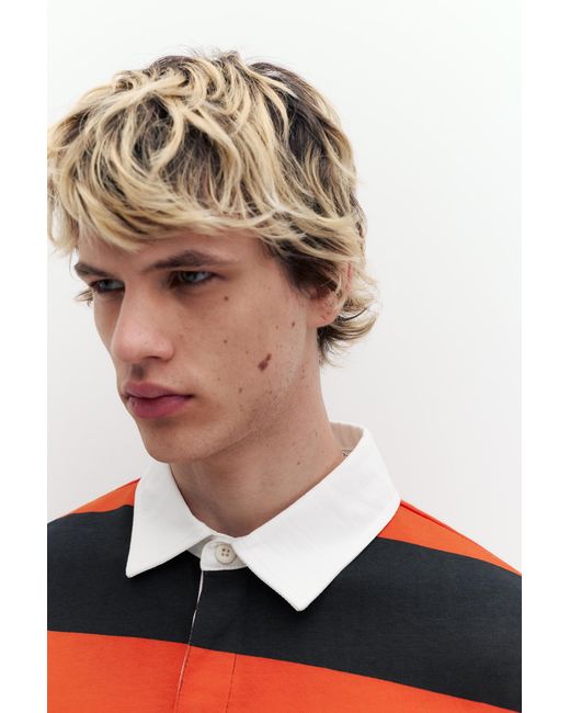 Pull&Bear Red Goofy Polo Shirt for men