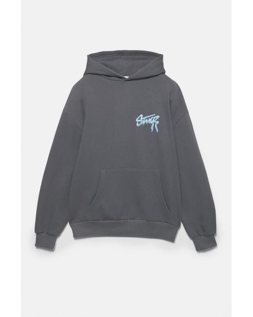 Pull&Bear Blue Stwd Bow Hoodie