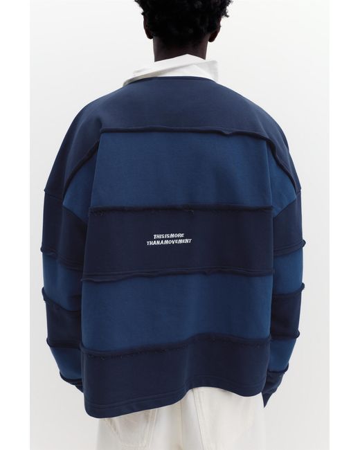 Polo Rayé Stwd Pull&Bear pour homme en coloris Blue