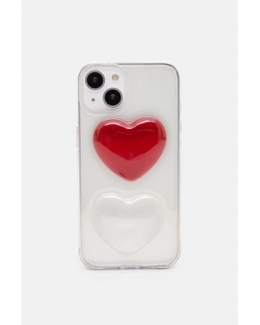 Pull&Bear White Iphone-Hülle Herzen