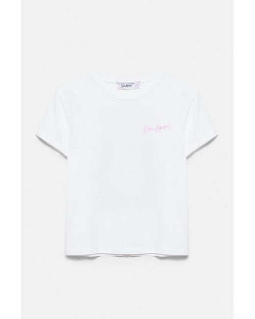 Pull&Bear Slim Aarons T-Shirt in het Black