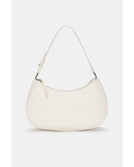 Pull&Bear White Half-Moon Shoulder Bag