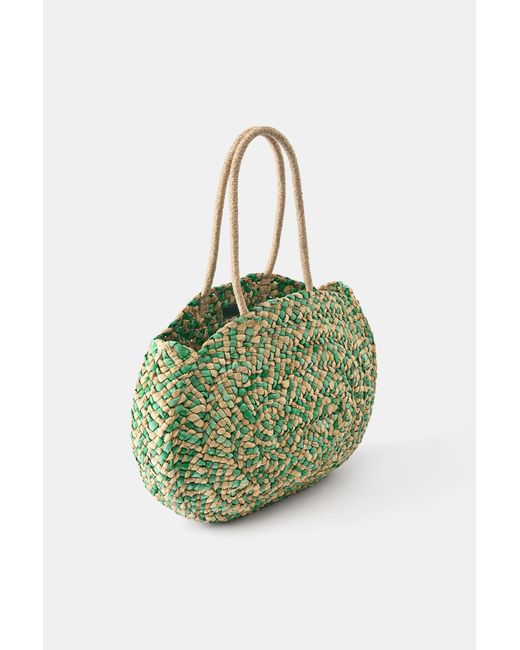 Pull&Bear Green Tote Bag