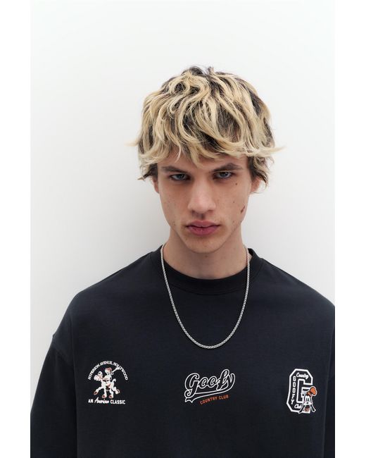 Pull&Bear Blue Goofy T-Shirt for men