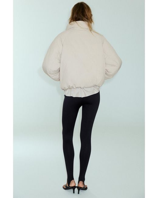 Pull&Bear Multicolor High-Neck Puffer Jacket