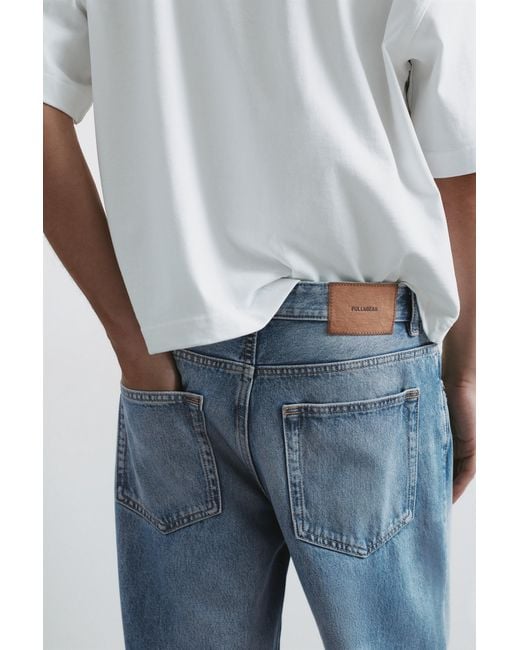 Pull&Bear Straight Fit Jeans in het Blue voor heren