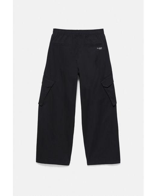 Pull&Bear Barrel Cargobroek in het Black