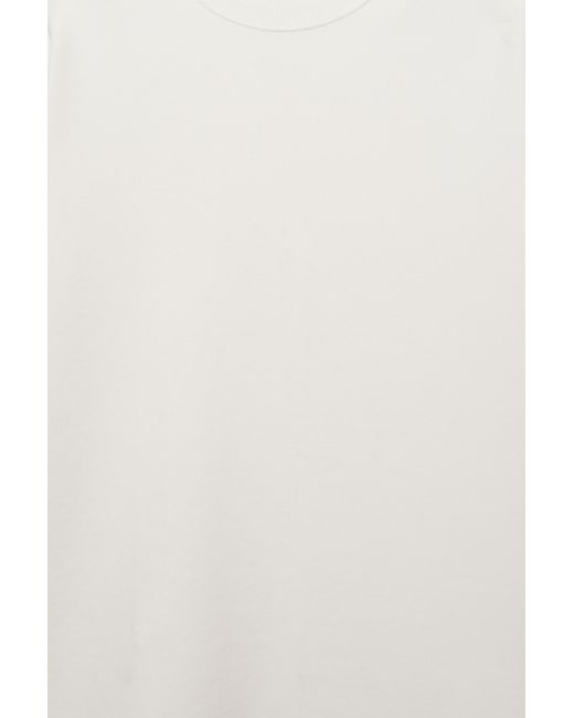 Pull&Bear White Interlock Short Sleeve Sweatshirt for men