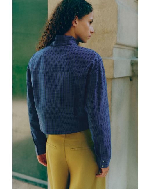 Chemise Oversize À Carreaux Pull&Bear en coloris Blue