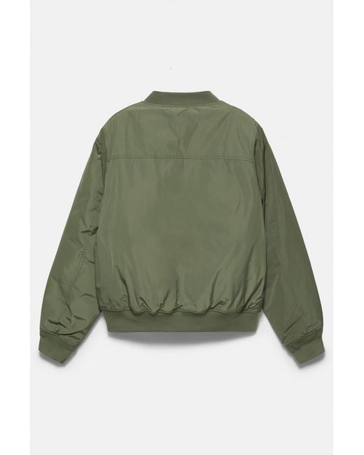 Bomber Imbottito di Pull&Bear in Green da Uomo