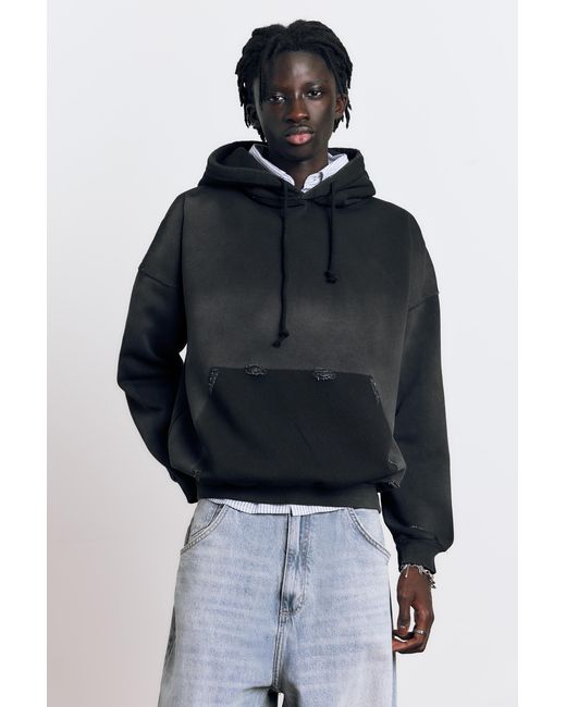 Sweat À Capuche Délavé Pull&Bear pour homme en coloris Black