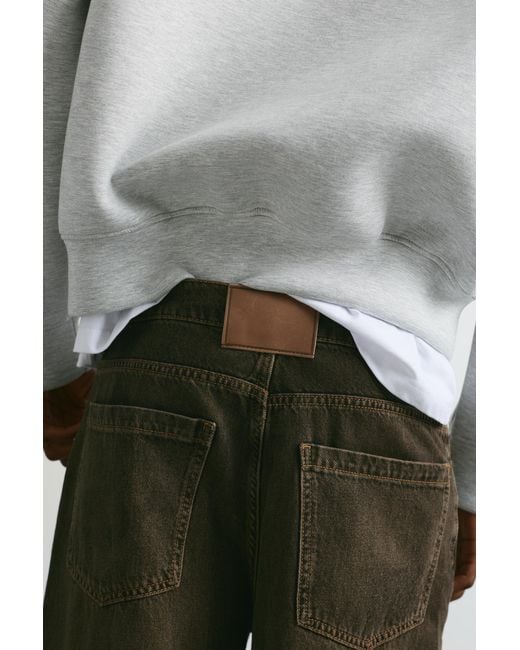 Pull&Bear Gray Wide-Leg Jeans for men