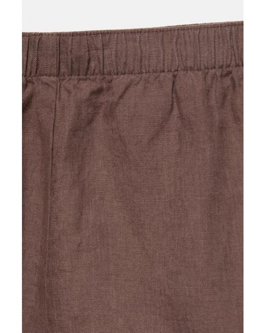 Short 100 Lin Pull&Bear en coloris Natural