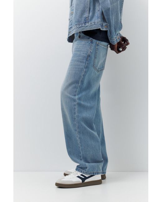 Pull&Bear Baggy Jeans in het Blue voor heren