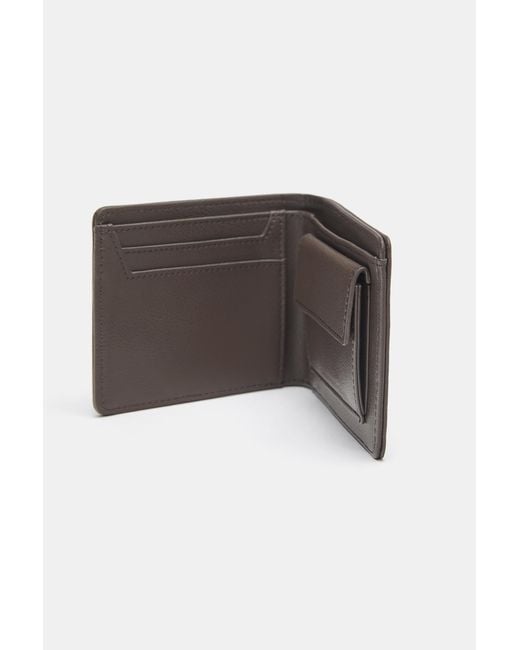 Pull&Bear Brown Plain Wallet for men