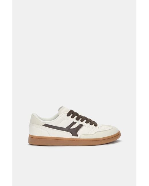 Pull&Bear White Retro Trainers