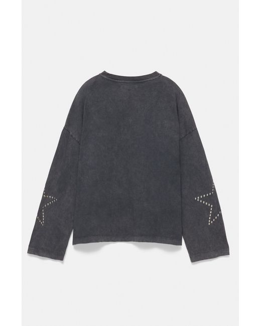 Pull&Bear Blue Oversize Star T-Shirt
