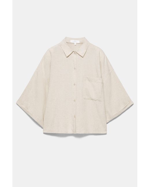 Pull&Bear Multicolor Linen Blend Shirt