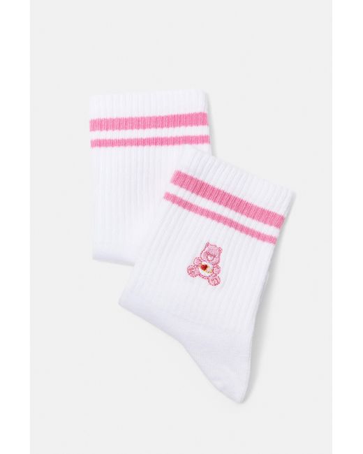 Chaussettes Bisounours Pull&Bear en coloris Pink