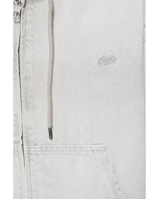 Giacca Con Cappuccio E Zip Stwd di Pull&Bear in Gray da Uomo