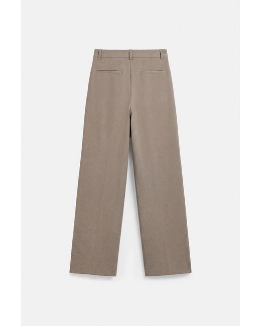 Pull&Bear Gray Full Length Smart Trousers