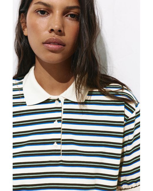 Polo À Rayures Pull&Bear en coloris Black