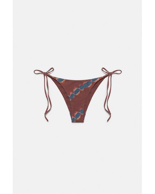 Pull&Bear Black Tie-Dye Bikini Bottoms