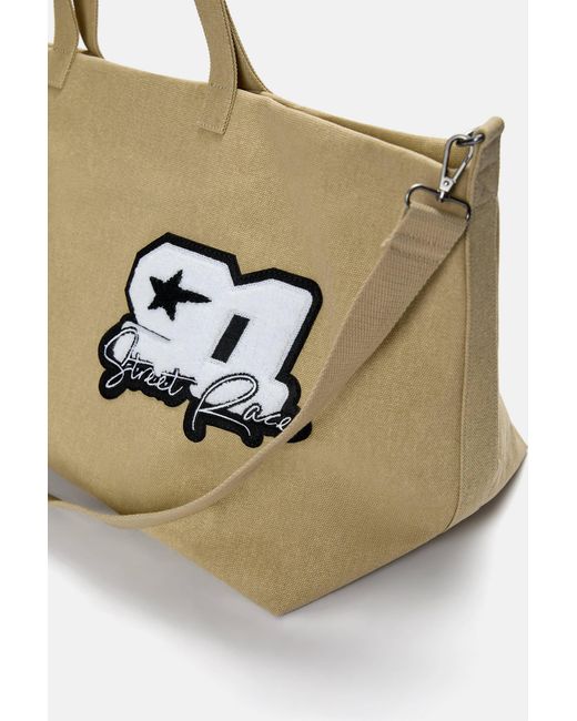 Pull&Bear Stwd-Shopper-Tasche in Natural für Herren