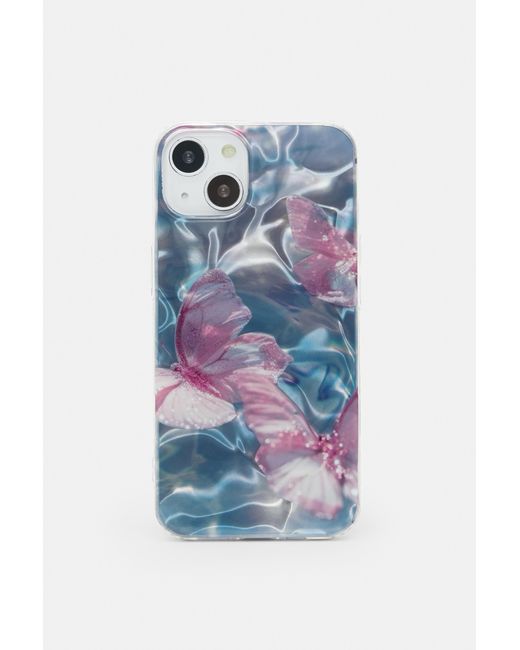 Pull&Bear Blue Iphone-Hülle Schmetterlinge