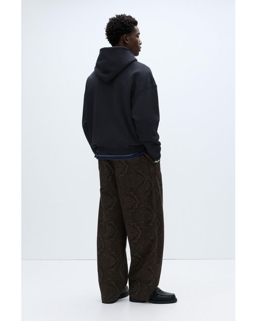 Pull&Bear Blue Boxy Hoodie for men